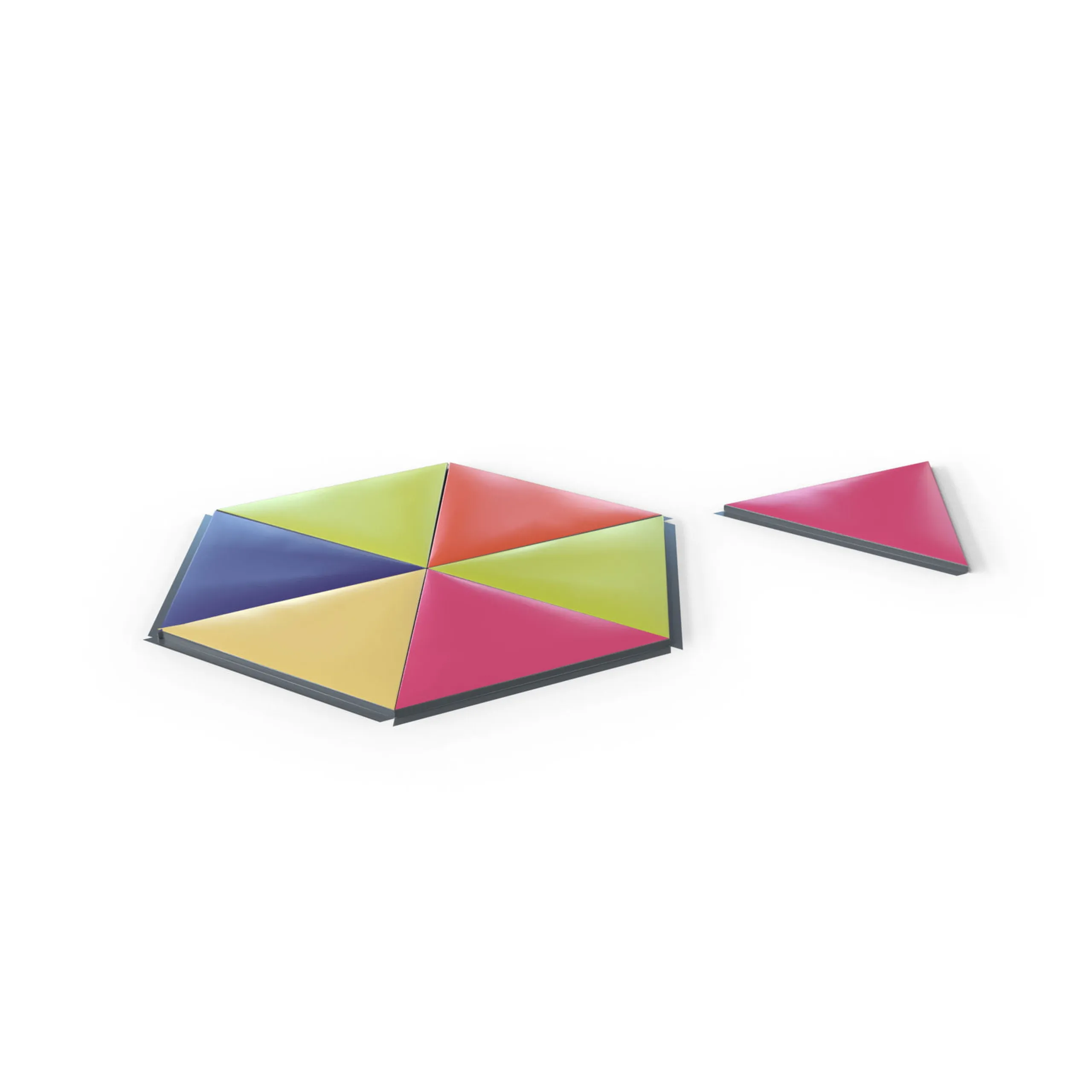Triangular Mats - set of 6